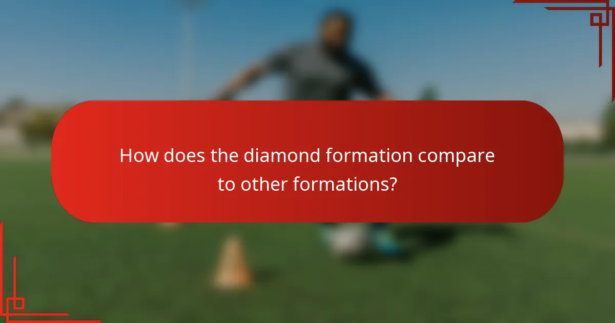 How does the diamond formation compare to other formations?
